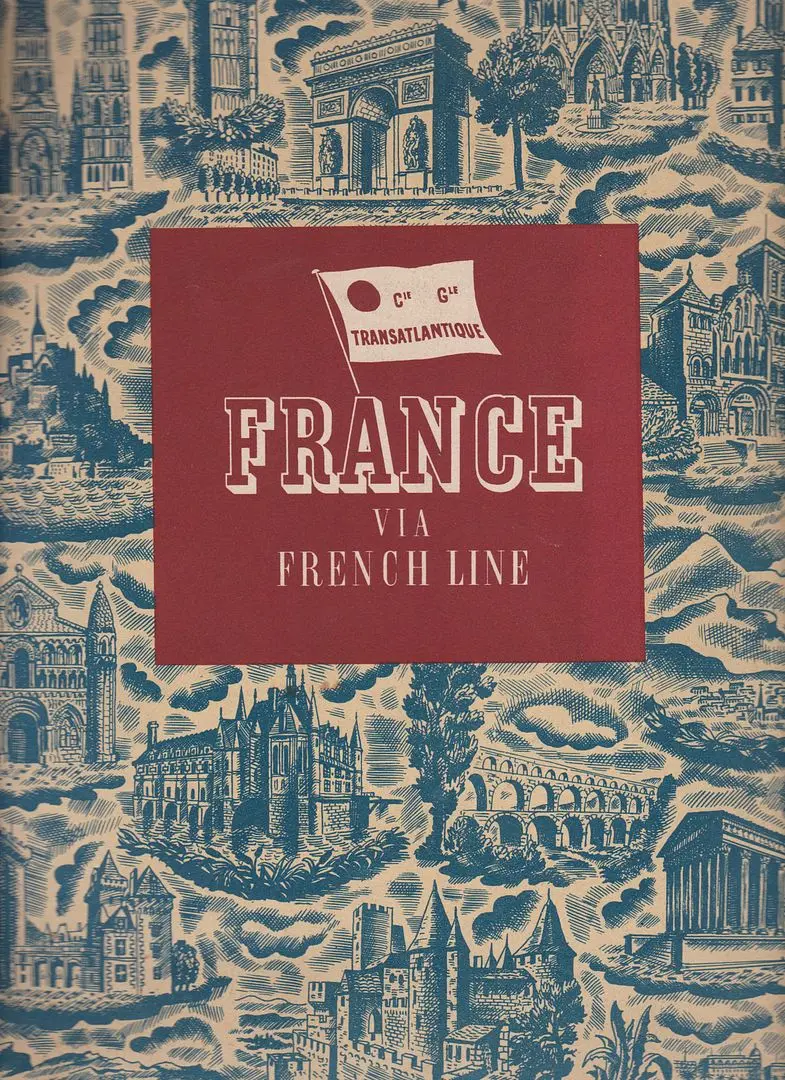 Cie Gle Transatlantique France Via French Line 1