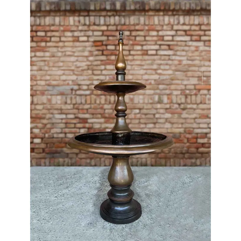 Classic Two-Tier Bronze Fountain 1