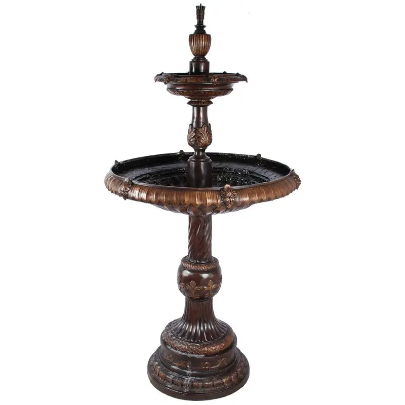 Classic Two-Tier Leaf Fountain 1