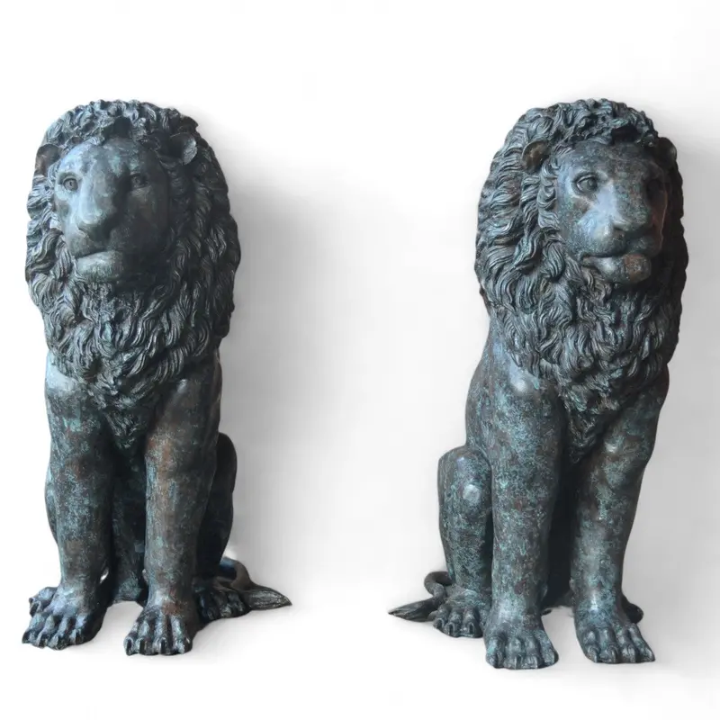 Classical Pair Of Sitting Lions 1
