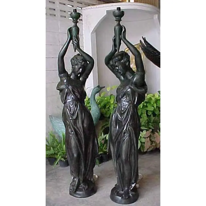Classical Women Holding Lamps 1