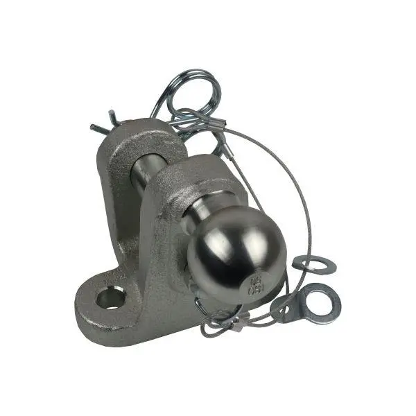 Cobel 3.5T Tow Ball & Pin Hitch 50Mm Ball 25Mm Pin Ece R55 Approved Silver 9282 1