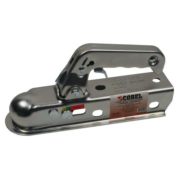 Cobel 50Mm Unbraked Trailer Hitch Coupling For 50Mm Drawbar Max 800Kg 9295 1