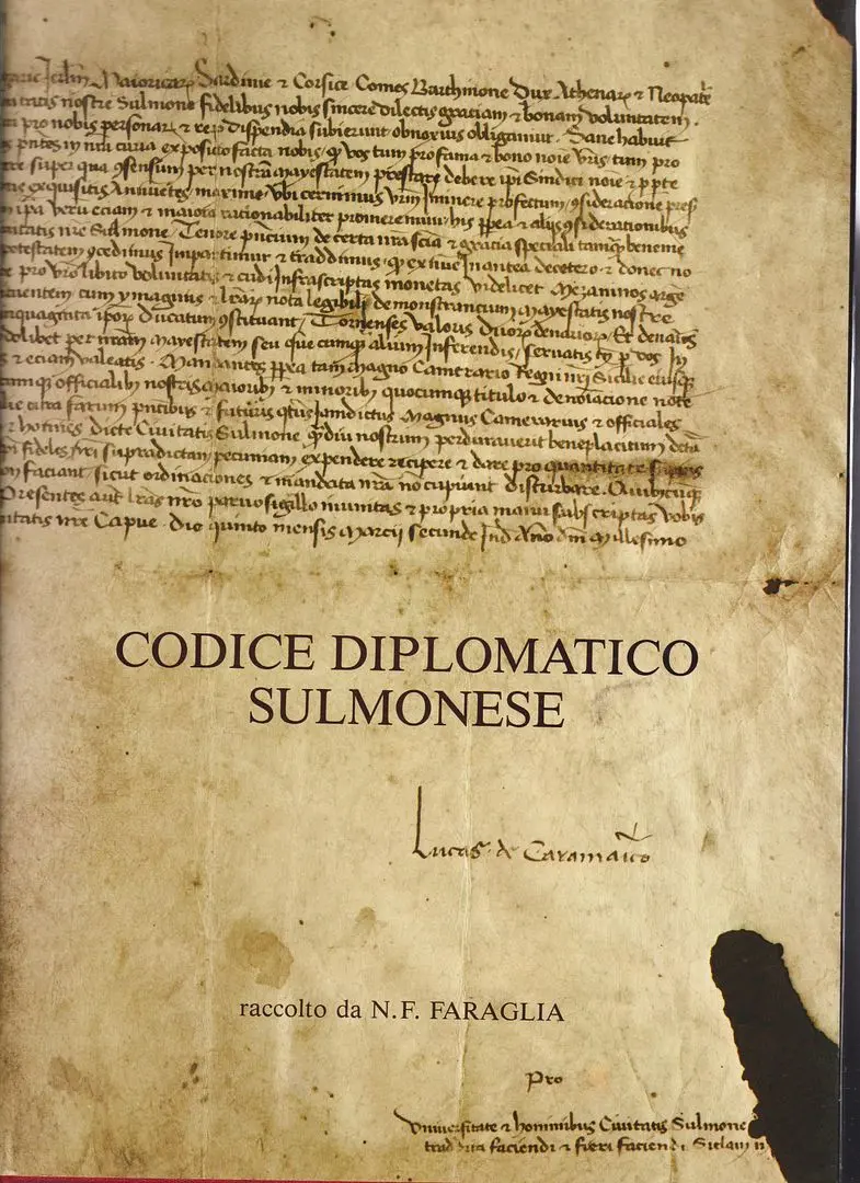 Codice Diplomatico Sulmonese 1