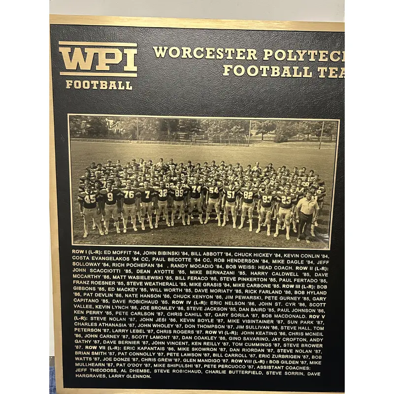 College Football Tribute Plaque 2