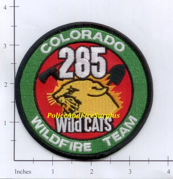 Colorado - 285 Wildcats Wildfire Team Fire Dept Patch 1