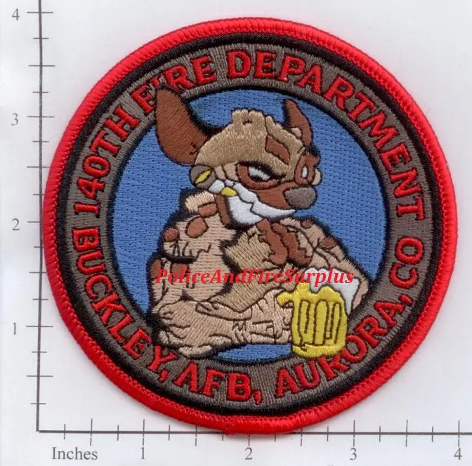 Colorado - Buckley Air Force Base 140Th Air Wing Fire Dept Patch 1