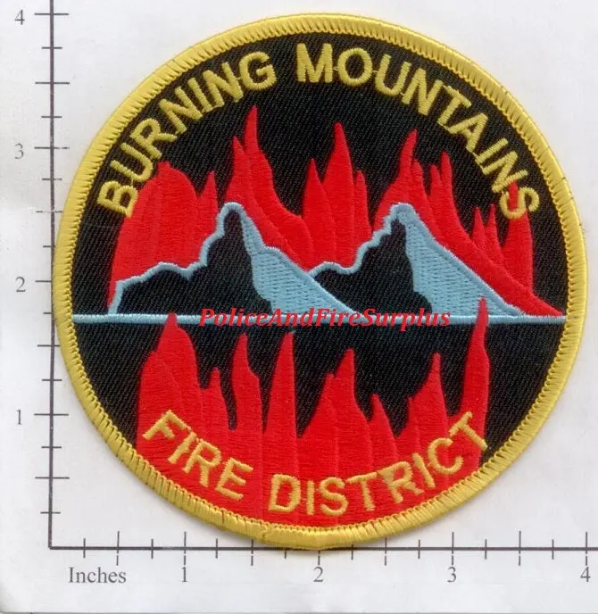 Colorado - Burning Mountains Fire District Fire Dept Patch V2 1