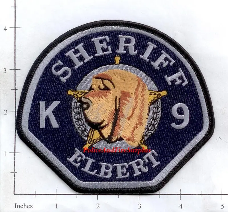 Colorado - Elbert County Sheriff K-9 Police Dept Patch 1