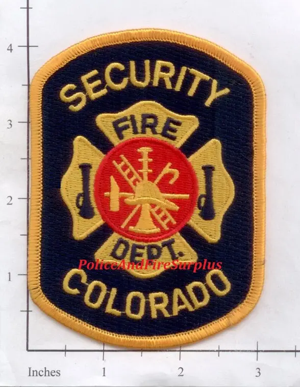 Colorado - Security Fire Dept Patch 1