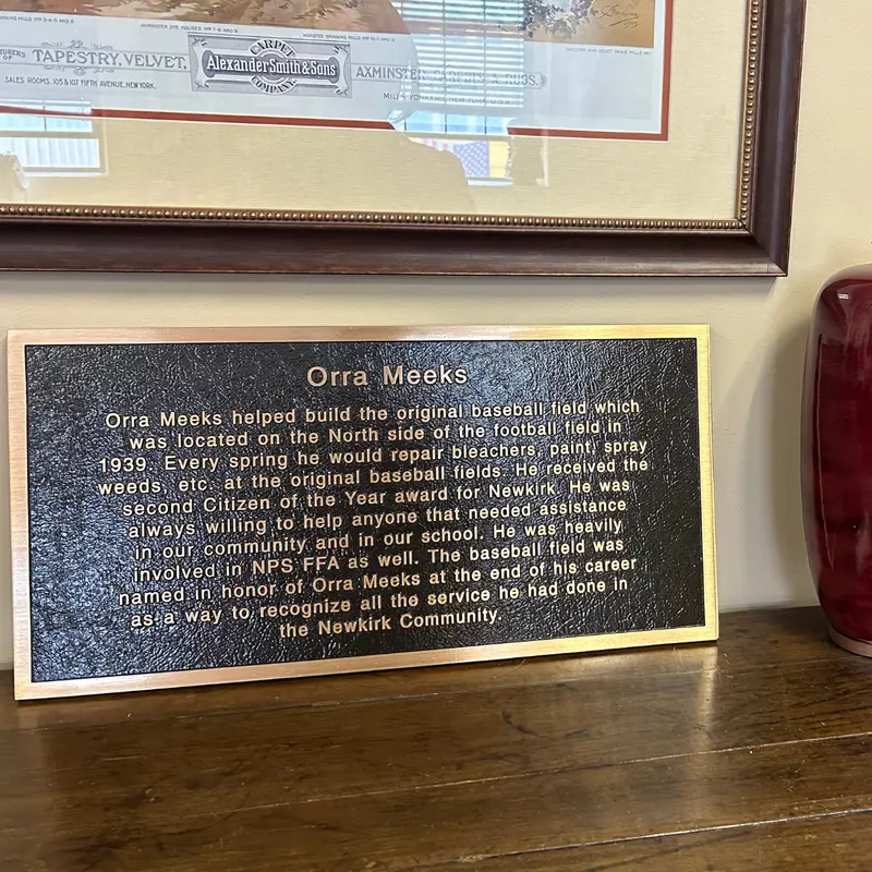 Community Appreciation Plaque 1