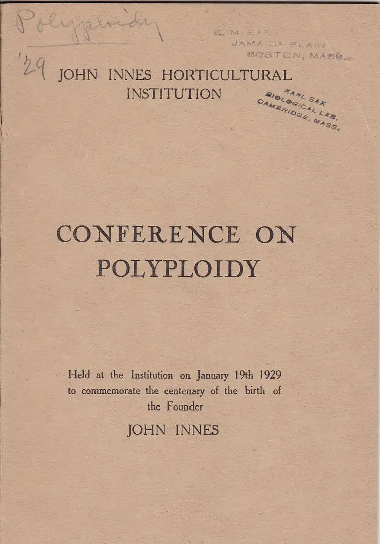 Conference On Polyploidy 1