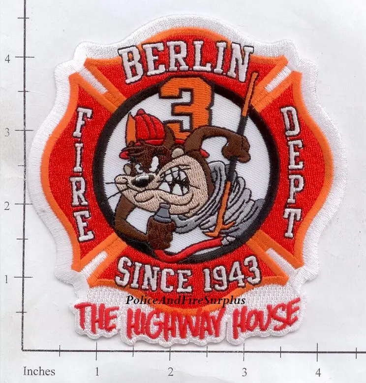 Connecticut - Berlin Station 3 Fire Dept Patch 1