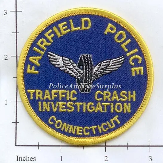 Connecticut - Fairfield Traffic Crash Investigation Police Dept Patch 1