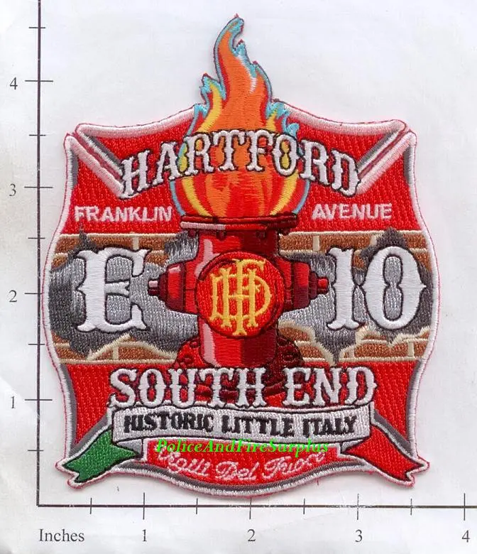 Connecticut - Hartford Engine 10 Fire Dept Patch V1 1