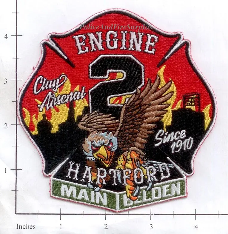 Connecticut - Hartford Engine  2 Fire Dept Patch V2 1