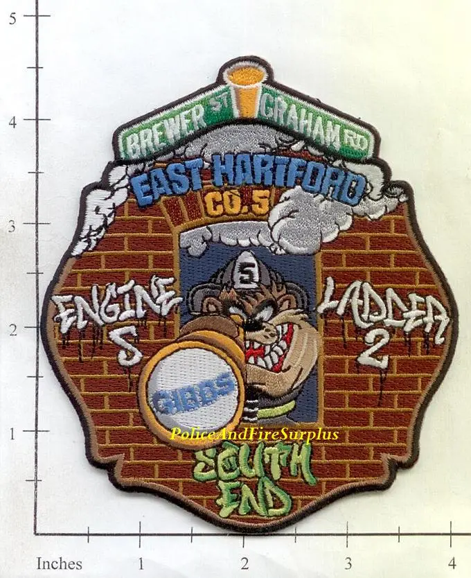 Connecticut - Hartford Engine  5 Ladder 2 Fire Dept Patch V1 1