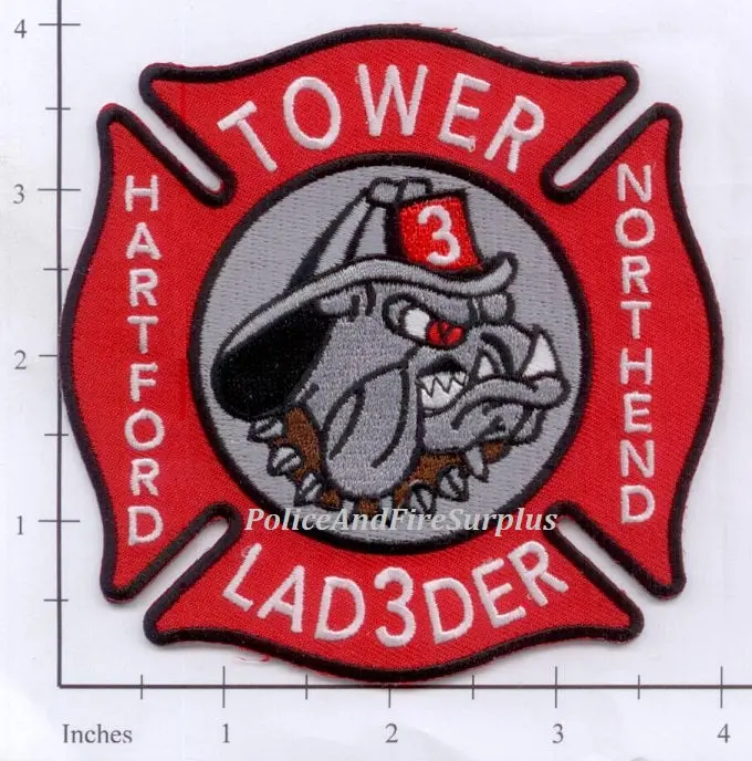 Connecticut - Hartford Ladder  3 Fire Dept Patch 1