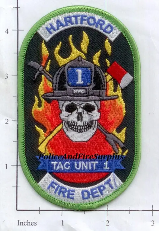 Connecticut - Hartford Tac Unit 1 Fire Dept Patch 1