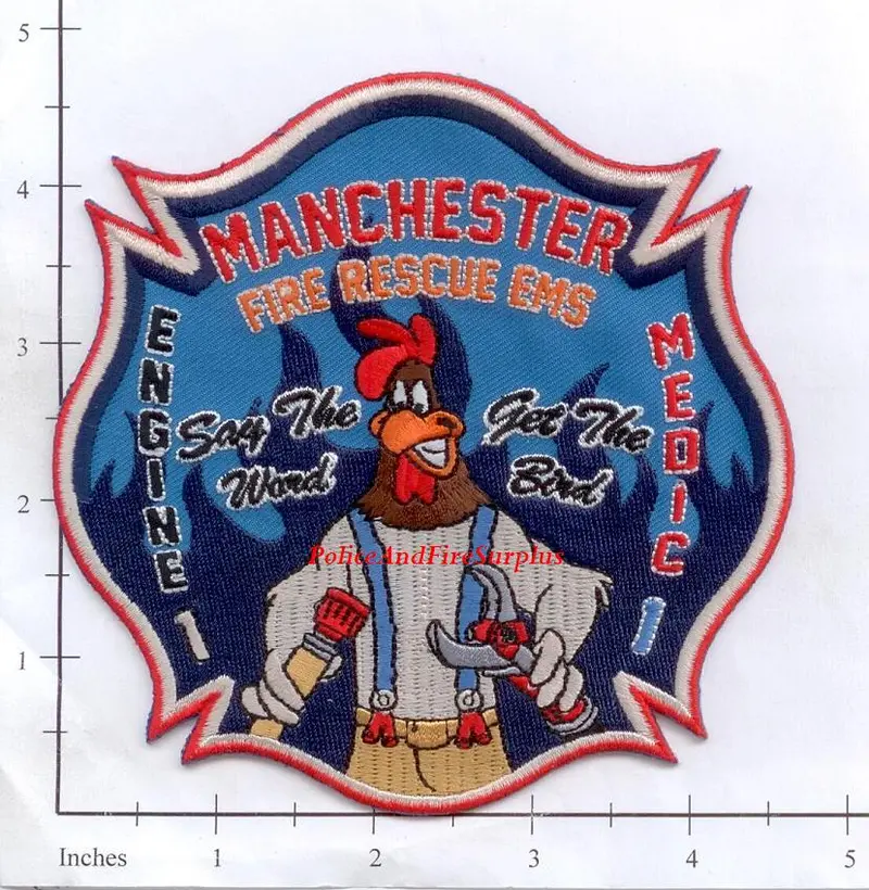 Connecticut - Manchester Engine 1 Medic 1 Fire Dept Patch V1 1
