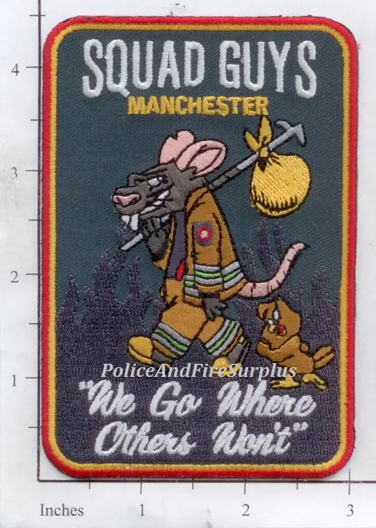 Connecticut - Manchester Squad 1 Fire Dept Patch V1 1