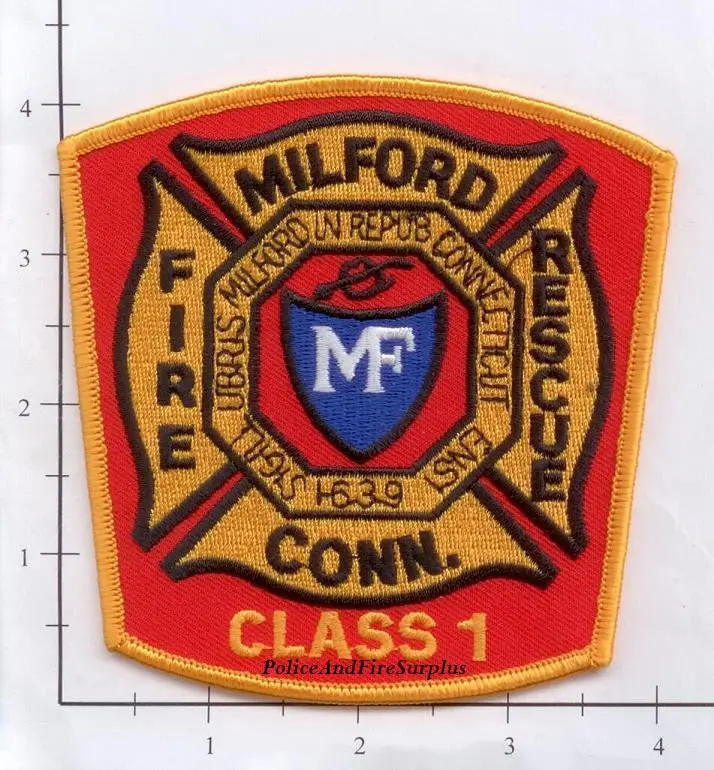 Connecticut - Milford Fire Dept Class 1 Patch 1