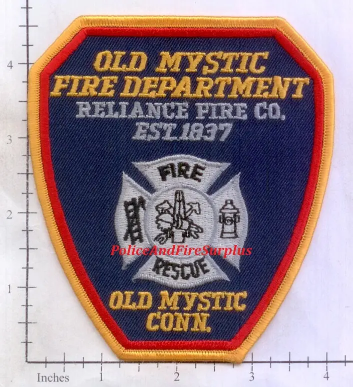 Connecticut - Old Mystic Reliance Fire Company Patch 1