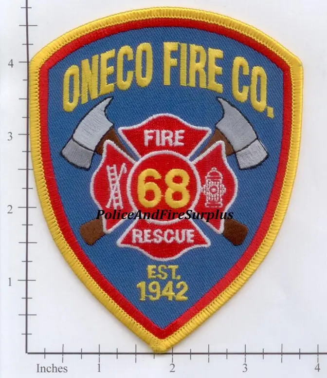 Connecticut - Onecoe Fire Company 68 Fire Dept Patch 1