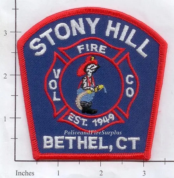Connecticut - Stony Hill Voluntary Fire Company Fire Dept Patch 1