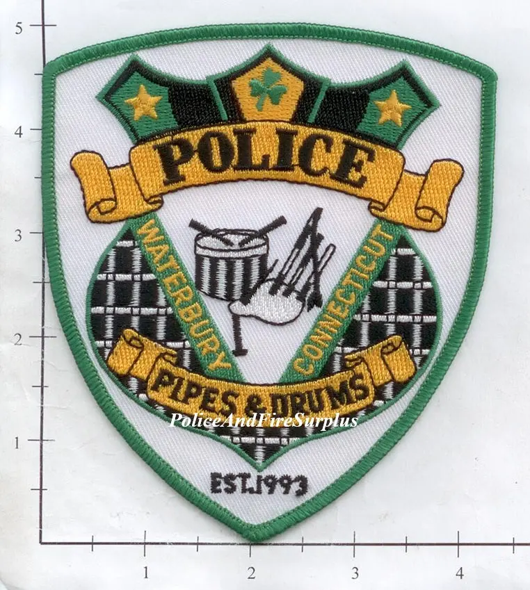 Connecticut - Waterbury Police Pipes And Drums Patch 1