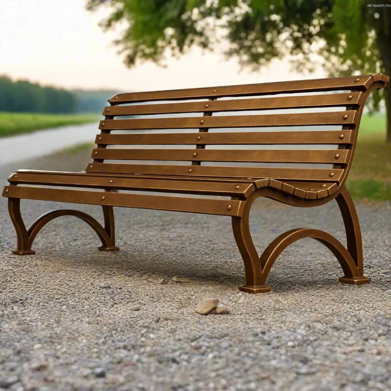 Custom Bronze Garden Bench 1
