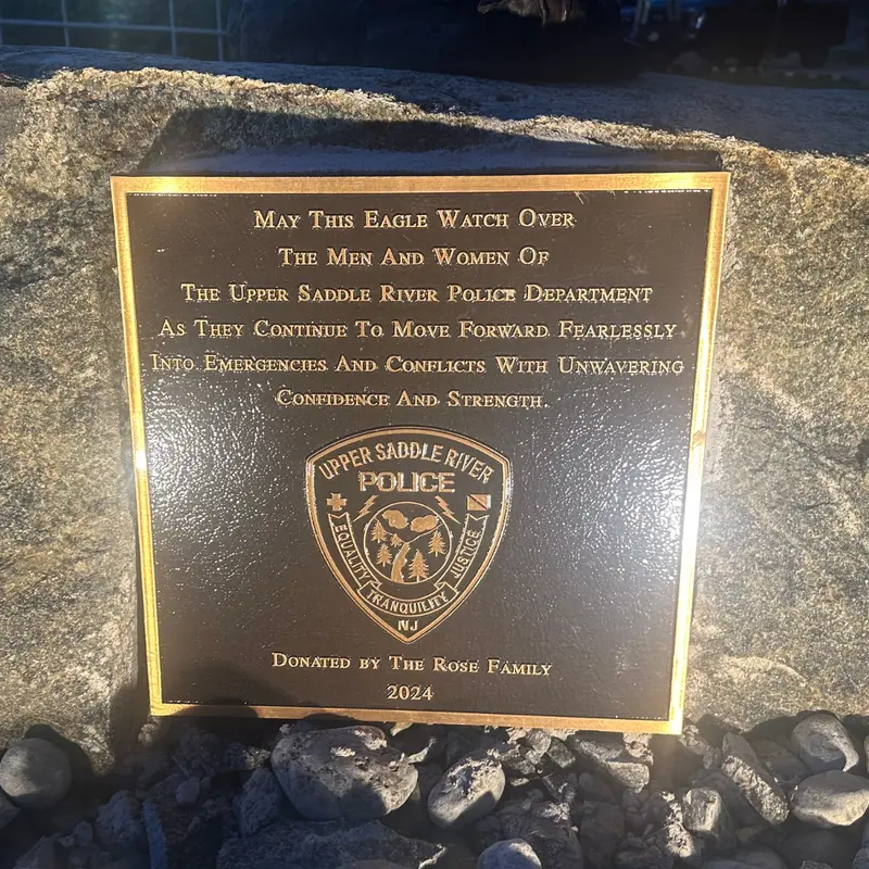 Custom Bronze Plaque For Upper Saddle River Police Department 1