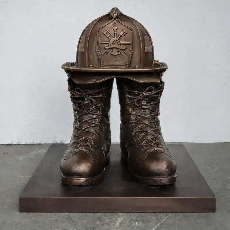 Custom Fireman Helmet & Boots 1