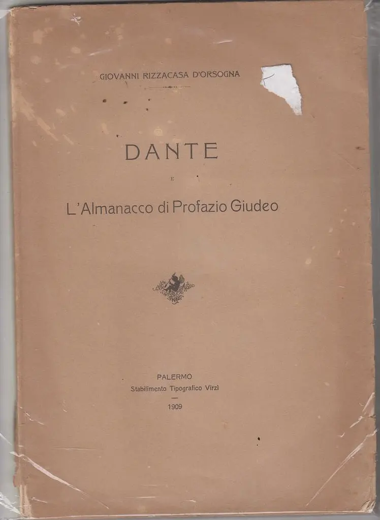 Dante E L'almanacco Di Profazio Giudeo 1