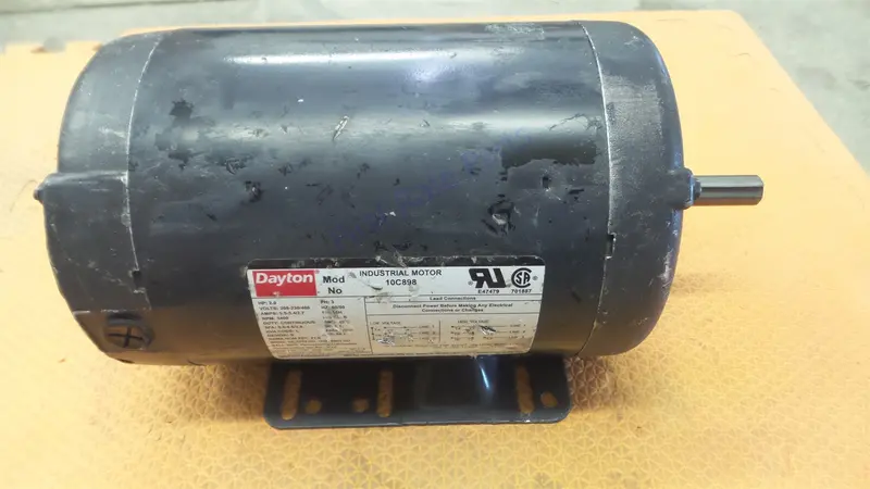 Dayton 10C898 Motor 31Tt07 31Lh34 2 Hp 3Ph 3450 Rpm 208 230 460V 56H 1