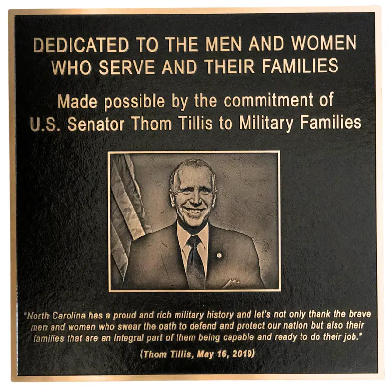Dedicational Bronze Military Plaque 1