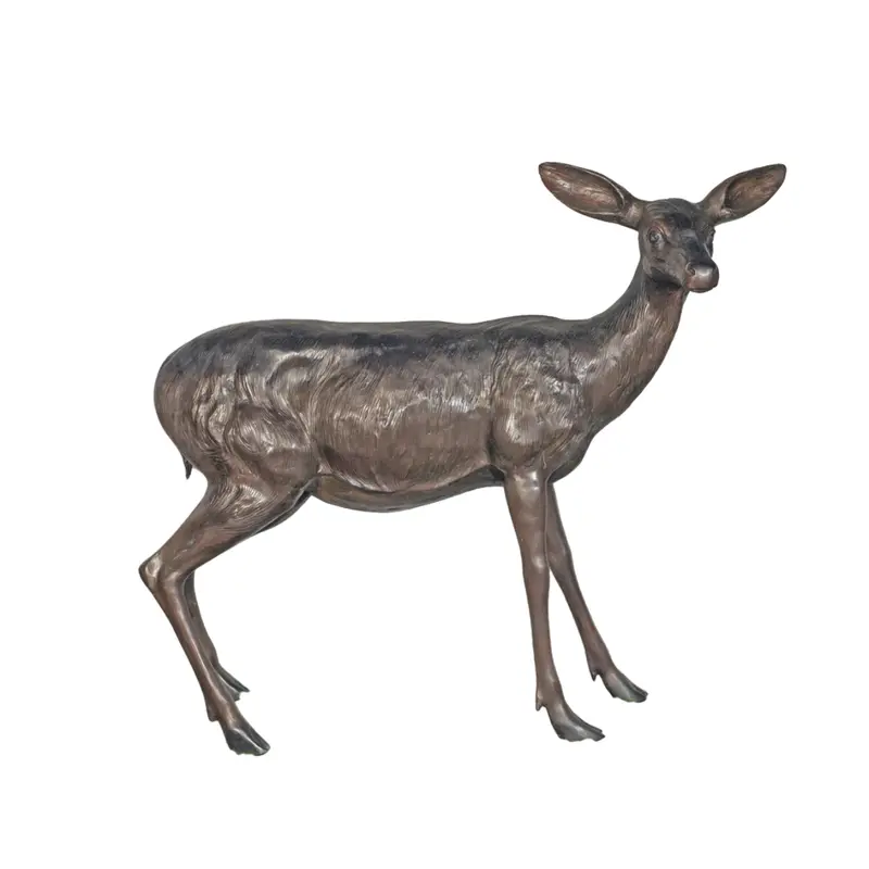 Deer Doe Statue Watching 1