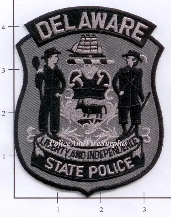Delaware - Delaware State Police Dept Patch Subdued 1