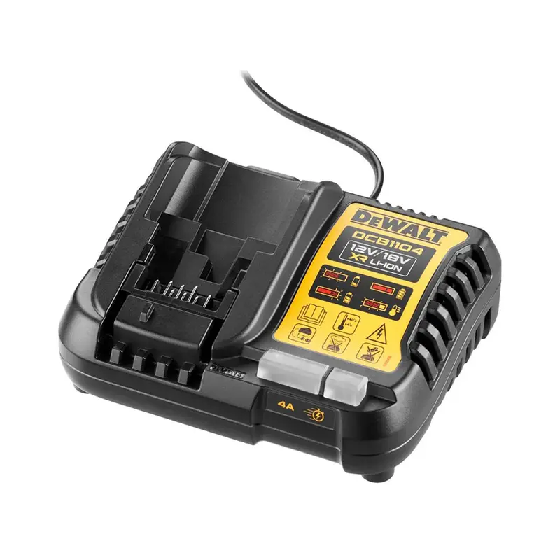 Dewalt 12-18V 4Ah Compact Charger - Charges Dewalt 12V Xr, 18V Xr And Xr Flexvolt Li-Ion Batteries 1