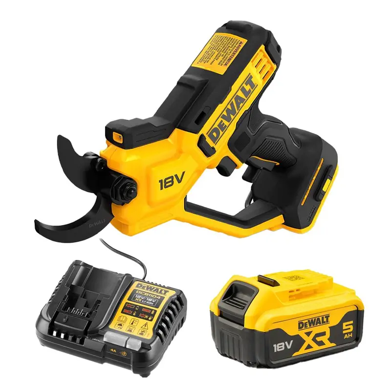 Dewalt 18V  Cordless Power Pruner Shears Combo Kit - With 5Ah Battery & 12/18V Charger. 1