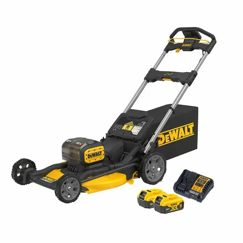 Dewalt 18V Xr 21" Brushless Push Mower 2X 5Ah Kit - A Powerful Unit For Property Maintenance 1