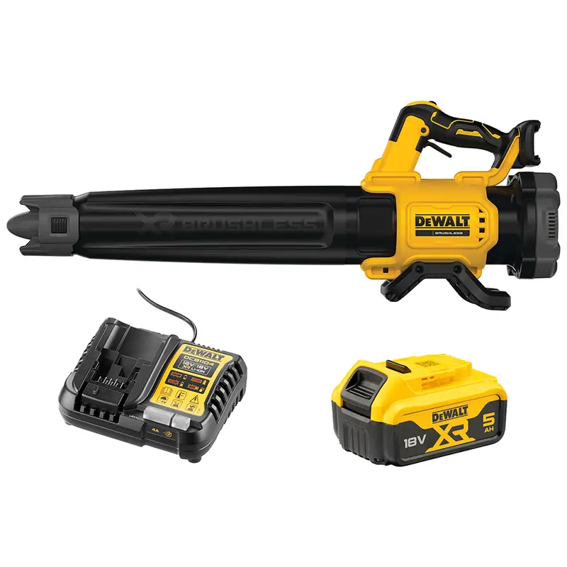 Dewalt 18V Xr Axial Blower 5Ah Kit - 18V 5Ah Blower With Speeds Up To 200Km/H, Kit With Battery And Charger! 1
