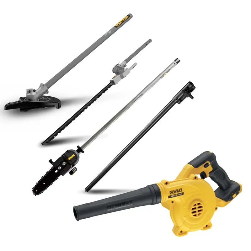 Dewalt 18V Xr Outdoor Kit - 18V Xr 5Ah Kit With Line Trimmer, Jobsite Blower & Attachments! 1