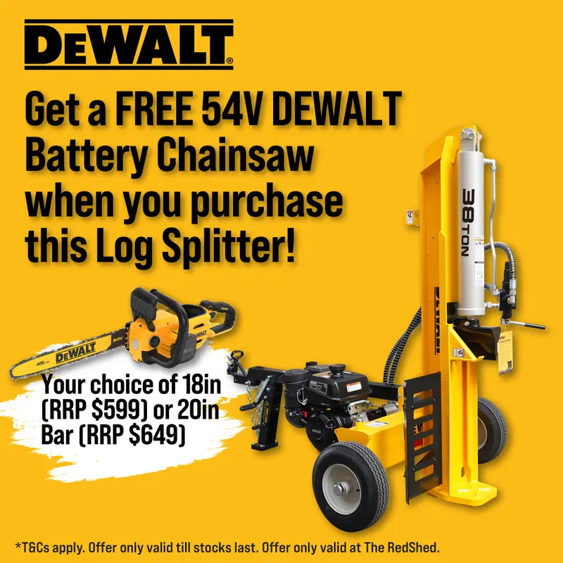 Dewalt 38T Log Splitter - 429Cc Kohler Engine, Fast 14S Cycle Time, Horizontal/Vertical Operation! 1