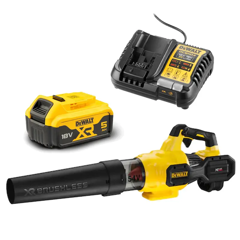 Dewalt 54V Xr Axial Blower 5Ah Kit - 54V Blower With Brushless Motor, Variable Speed, 5Ah Battery, & Charger! 1