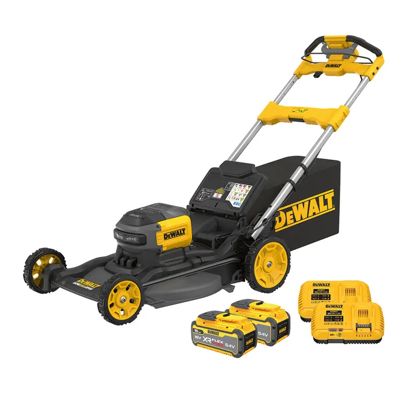 Dewalt 54V Xr Flexvolt 21" Self-Propelled Mower 2X 15Ah Kit - With Dual 15Ah Battery Packs For Unmatched Runtime And Durability 1