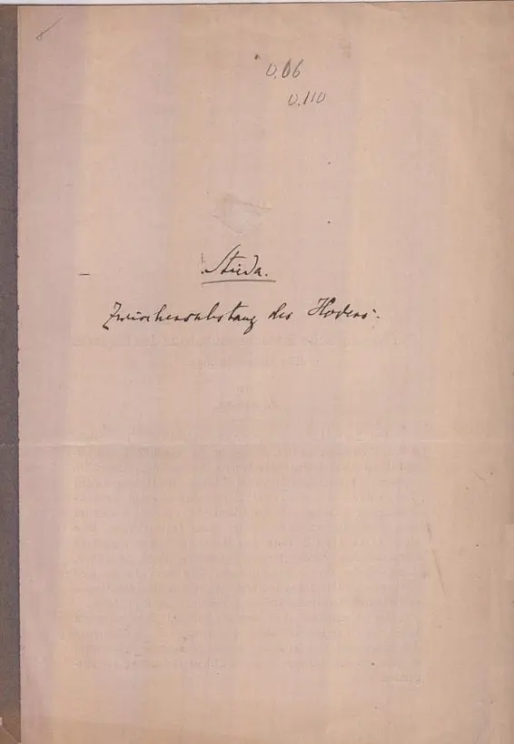 Die Leydig'sche Zwischensubstanz Des Hodens: Eine Historische Notiz  By Stieda, L. 1
