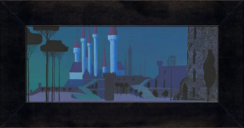Disney Concepts - Castle At Nightfall - Eyvind Earle 1
