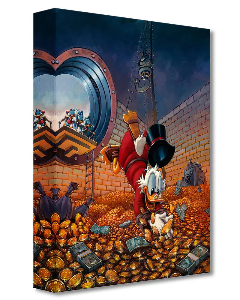 Diving Into Gold - Rodel Gonzalez - Treasures On Canvas 1