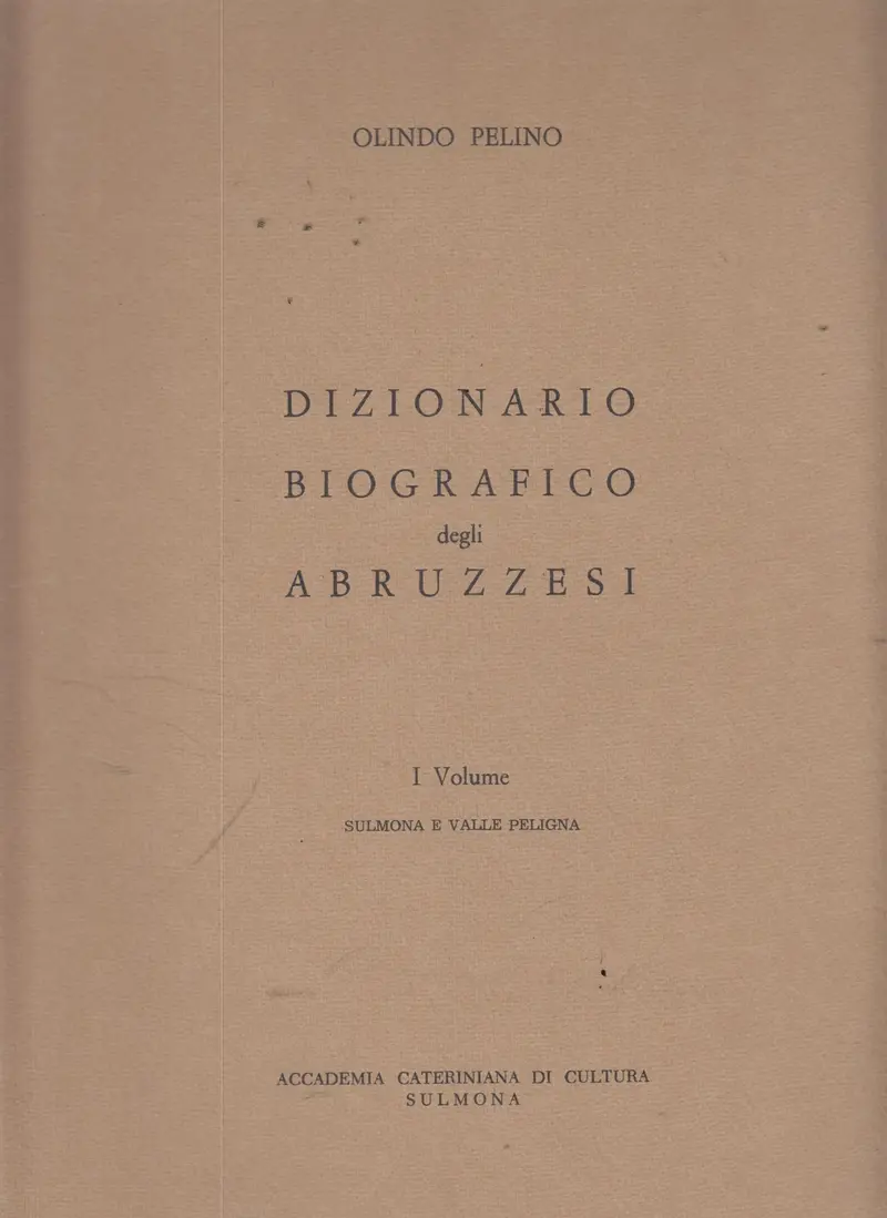 Dizionario Biografico Delgi Abruzzesi 1